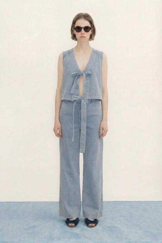  타이니 빅 시스터 베스트 스트라이프 데님