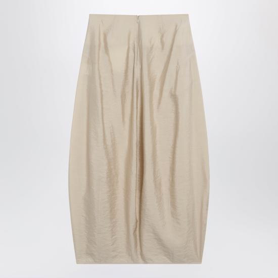 26SS 토템 롱 스커트 252 WRB0275TFB0368 Beige - TOTEME