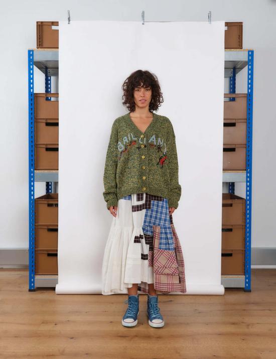  스토리엠에프지 가디건 스토리 매뉴팩처링 '브릴 아이 앤트' 벌브 니트 - STORY MFG