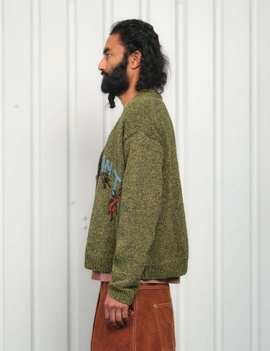  스토리엠에프지 가디건 스토리 매뉴팩처링 '브릴 아이 앤트' 벌브 니트 - STORY MFG