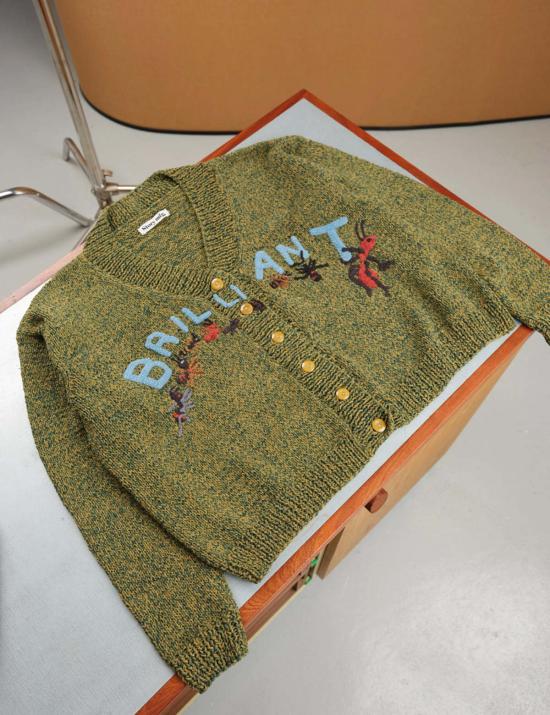  스토리엠에프지 가디건 스토리 매뉴팩처링 '브릴 아이 앤트' 벌브 니트 - STORY MFG