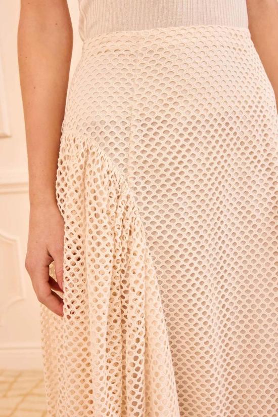  울라 존슨 롱 원피스 폰 아일렛 코튼 스커트 - ULLA JOHNSON