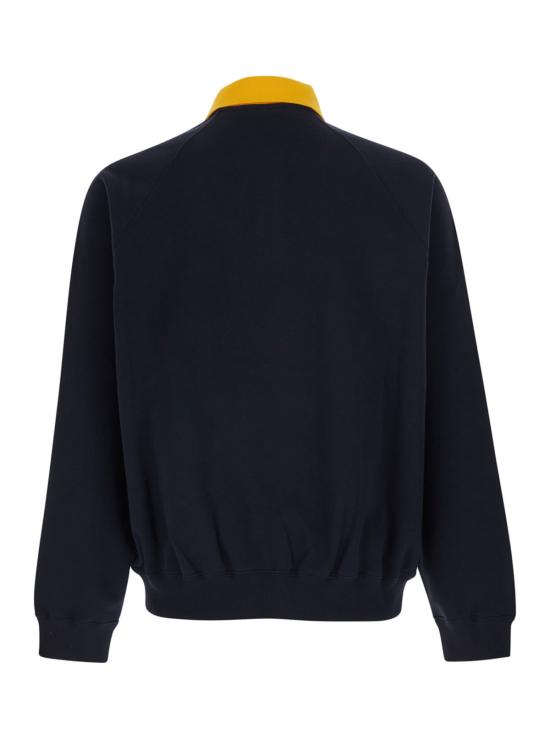  베르사체 긴팔 티셔츠 블루 후드티 (고정형 후드) - VERSACE