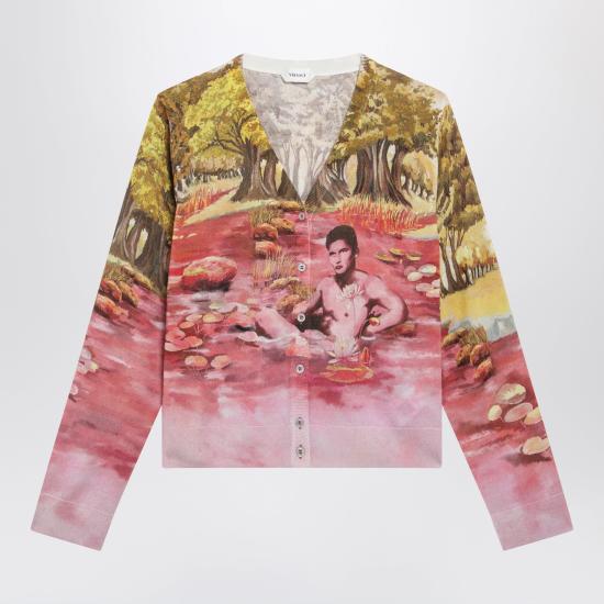 26SS 베르사체 긴팔 티셔츠 10242361A17877 Multicolor