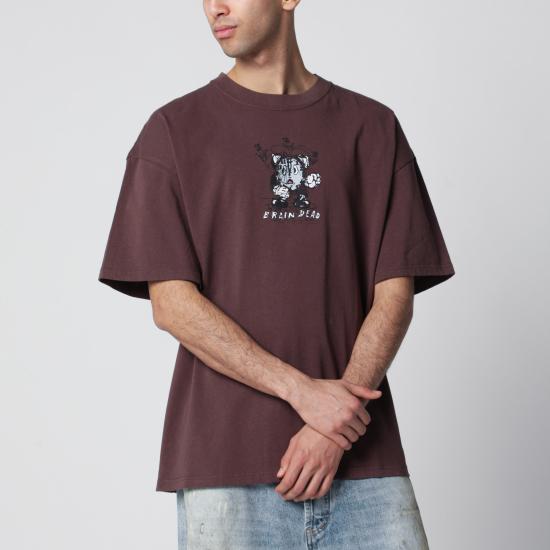 26SS 브레인데드 반팔 티셔츠 P26T00005057CO Brown