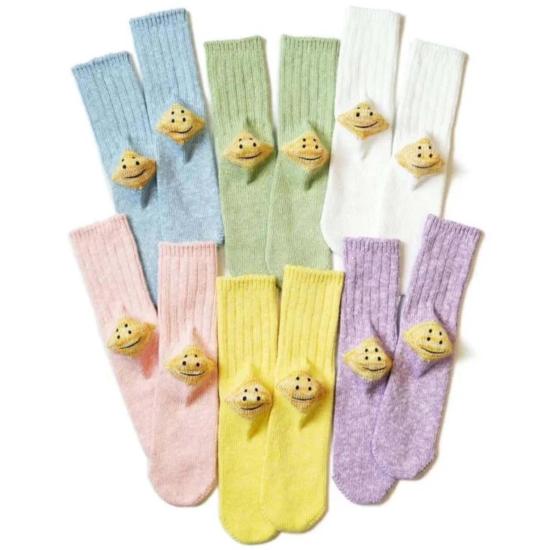  캐피탈 양말 56 얀 3x1 립 레인보우 해피 힐 - KAPITAL