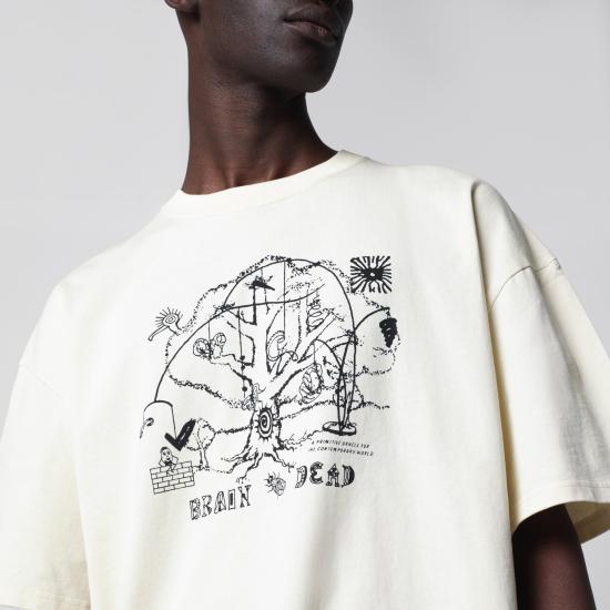 26SS 브레인데드 반팔 티셔츠 P26T00005062CO White - BRAIN DEAD