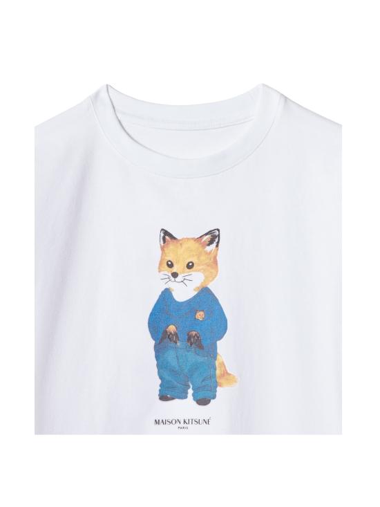 26SS [키즈] MAISON KITSUNE KID 티셔츠 MQUJT01KJBIT2 P100 WHITE - OTHER BRANDS