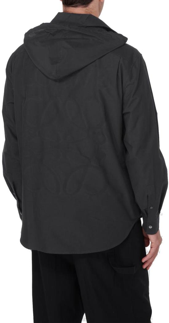  로에베 후드 티셔츠 H526Y05WBB1100 BLACK - LOEWE