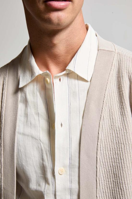  아셀 가디건 애셔 벡 텍스처드  모스 - ASHER