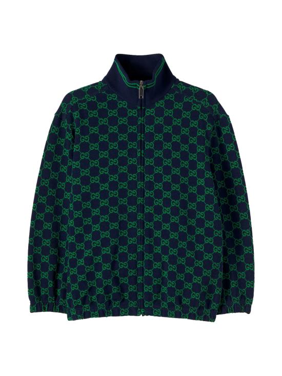 26SS [키즈] 구찌 자켓 849678 XJHA9 4085 NAVY GREEN