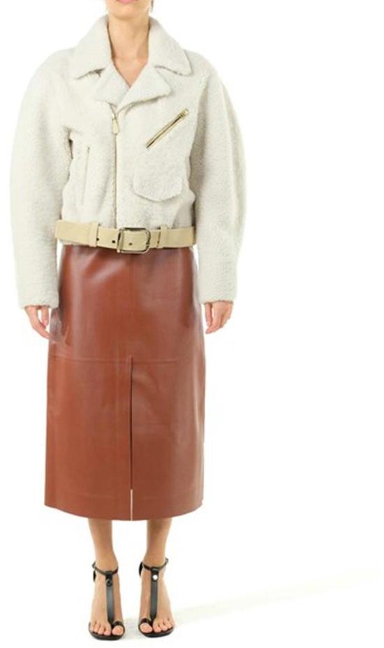  끌로에 바이커 자켓 CHC22WCV22202108 BEIGE - CHLOE