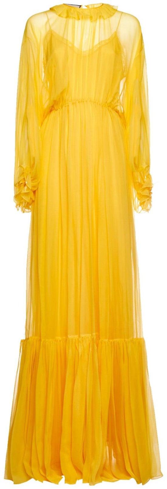  구찌 롱 원피스 695157ZHS577803 YELLOW