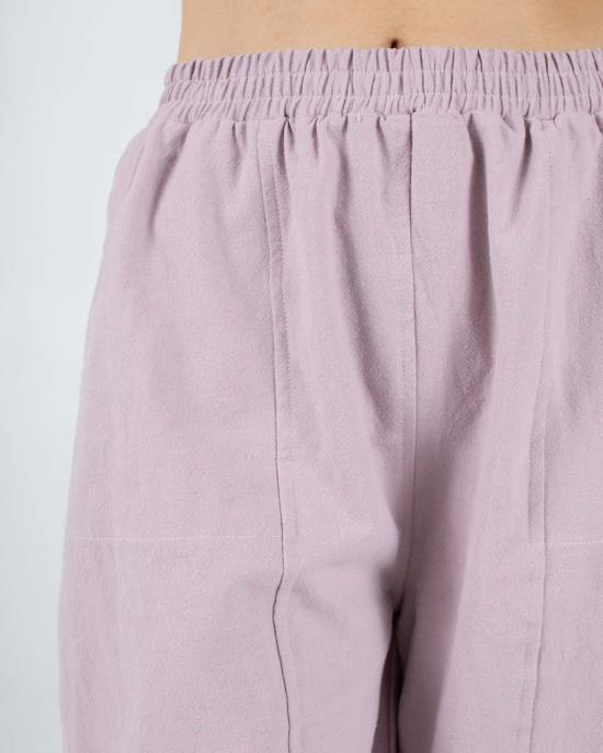  사멧 팬츠 사메트 아베  코튼 린넨 데드스톡 Lila - SAMET