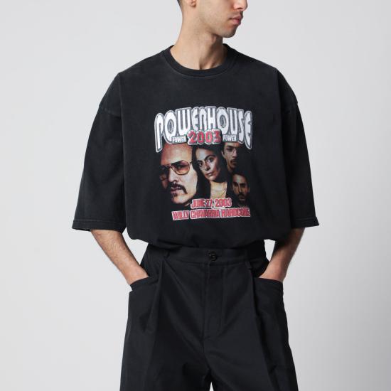 26SS 윌리 차바리아 반팔 티셔츠 WCJSY0229CO Black