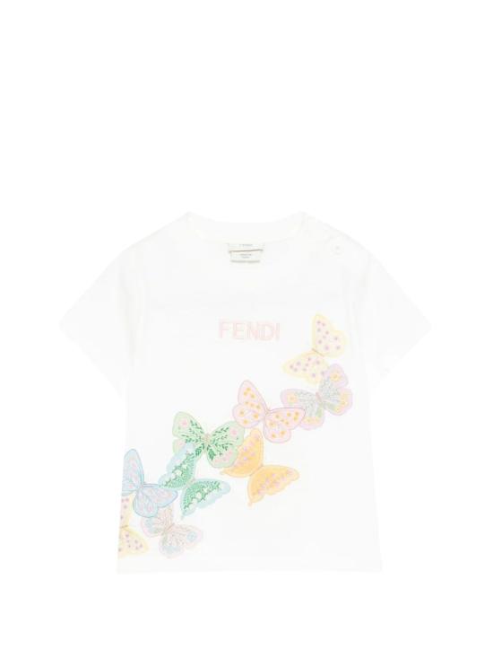 26SS [키즈] 펜디 티셔츠 JFI409 7AJ F0TU9 CHALK