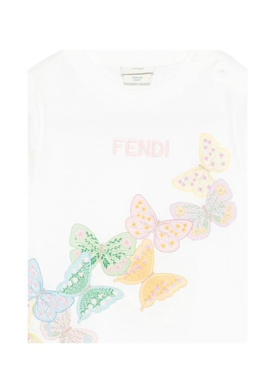 26SS [키즈] 펜디 티셔츠 JFI409 7AJ F0TU9 CHALK - FENDI