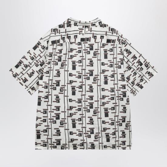 26SS 프라다 반팔 셔츠 UCS414UMO19GW Burgundy - PRADA