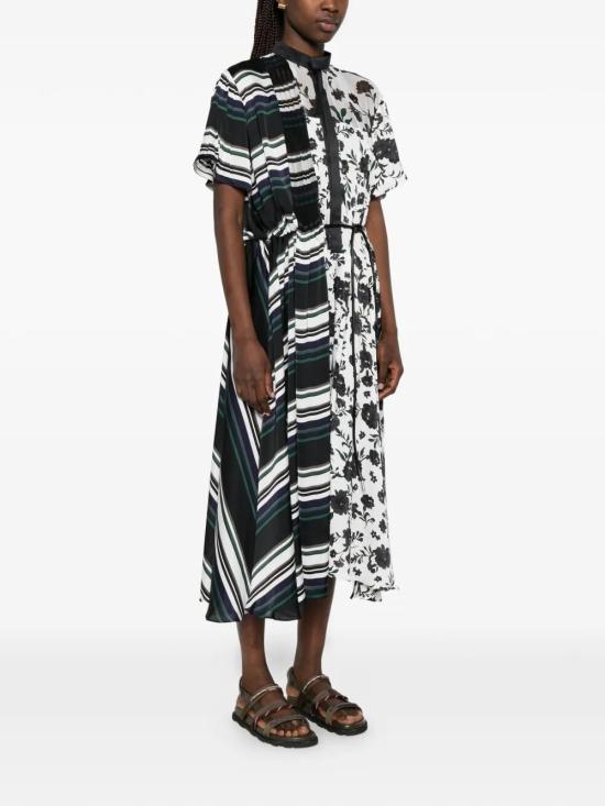 26SS 사카이 미디 원피스 2608524 WHITE MULTI 120 - SACAI