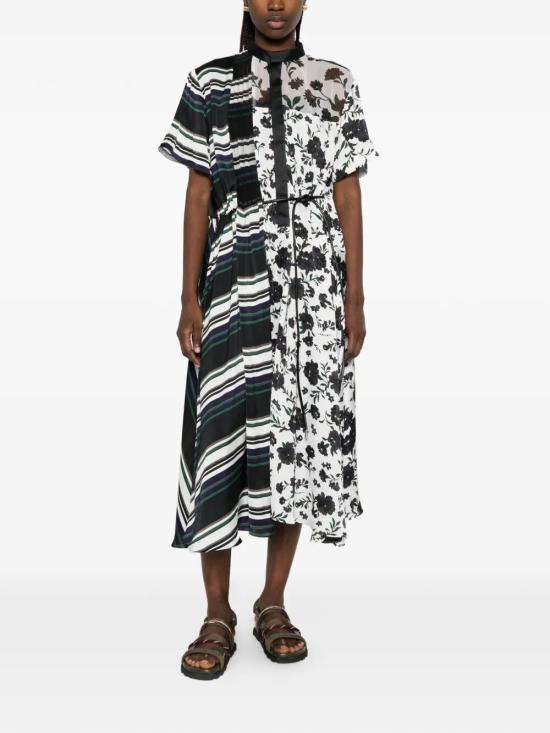 26SS 사카이 미디 원피스 2608524 WHITE MULTI 120 - SACAI