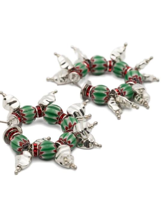 26SS 드리스 반 노튼 이어링 261018282 604 GREEN - DRIES VAN NOTEN