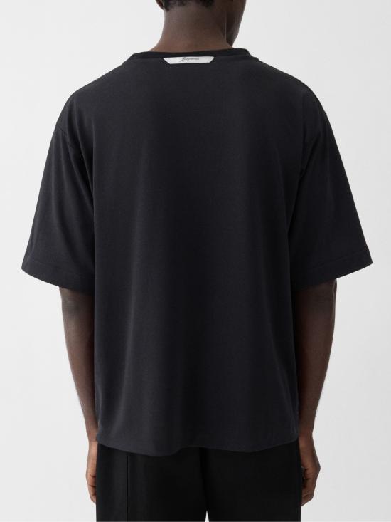 26SS 자크뮈스 반팔 티셔츠 26ETSM00578AJ 00254990 Black - JACQUEMUS