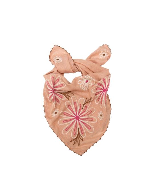  롤라 머플러/스카프 체인스티치 실크 노일 반다나