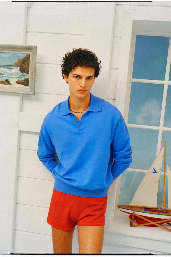  게스트 인 레지던스 폴로 티셔츠 올데이 폴로 코튼 캐시미어 - GUEST IN RESIDENCE