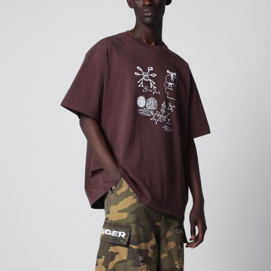 26SS 브레인데드 반팔 티셔츠 P26T00005066CO Brown