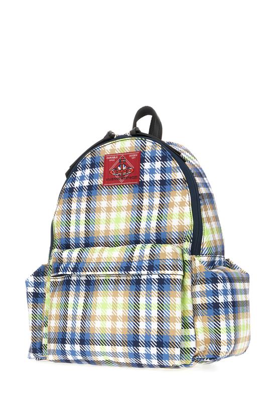 26SS 비비안웨스트우드 백팩 4A020006UW01GU M202 FLURO TARTAN - VIVIENNE WESTWOOD