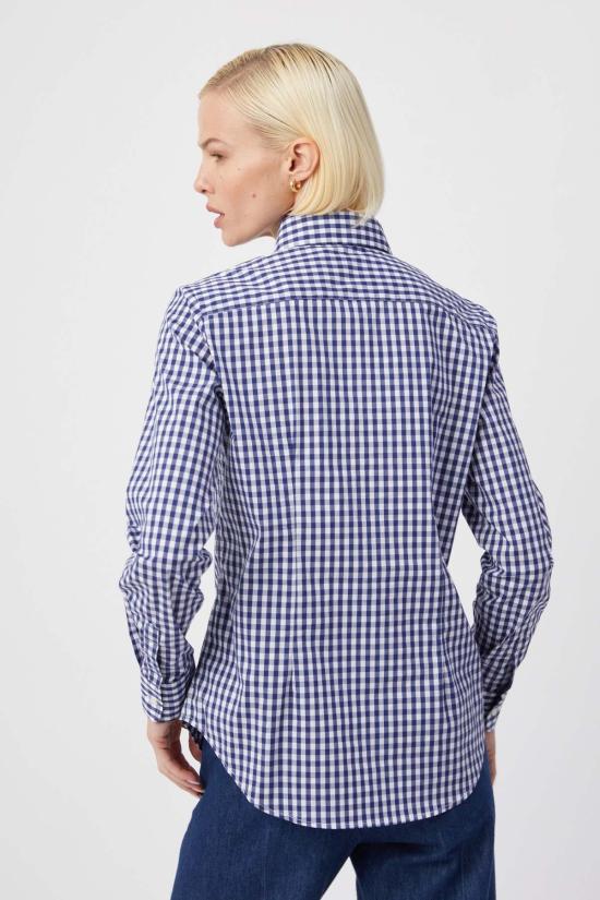  더 셔츠 셔츠 아이콘 셔츠 네이비 체크 - THE SHIRT