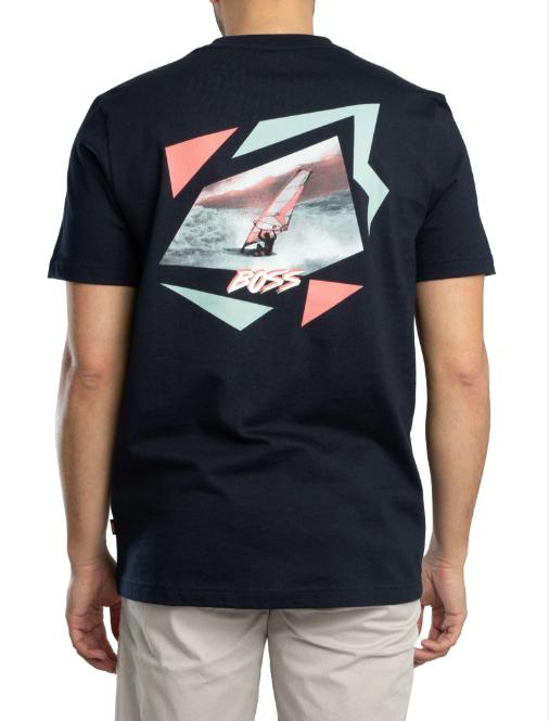 26SS 보스 반팔 티셔츠 50561872 10276578 01 404 Blue - BOSS