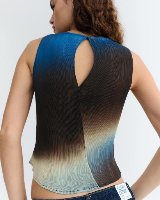  띵킹 뮤 민소매 티셔츠 생각 무 도라 탑 - THINKING MU