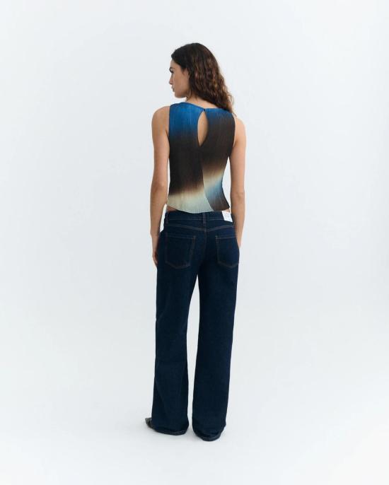  띵킹 뮤 민소매 티셔츠 생각 무 도라 탑 - THINKING MU