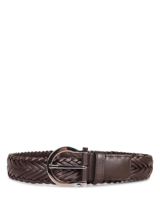 26SS 살바토레 페라가모 가죽 벨트 670679 791032 002 Brown