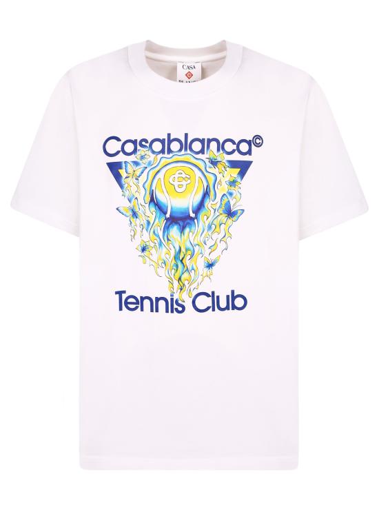 26SS 카사블랑카 반팔 티셔츠 MSP26JTS00 01 White