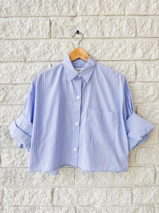  티더블유피 셔츠 Twp Next Ex 셔츠 블루 헤이븐/화이트