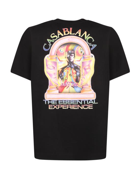 26SS 카사블랑카 반팔 티셔츠 MSP26JTS00 17 Black - CASABLANCA