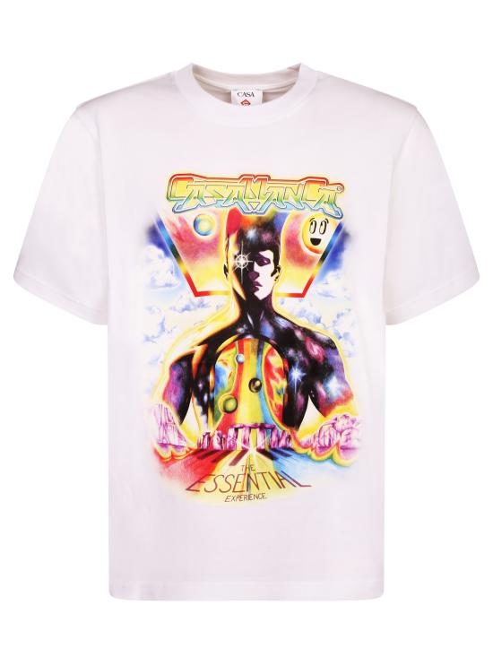 26SS 카사블랑카 반팔 티셔츠 MSP26JTS05 01 White