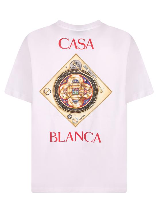 26SS 카사블랑카 반팔 티셔츠 MSS26JTS00 02 White - CASABLANCA