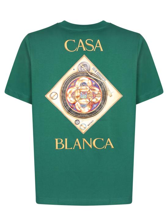 26SS 카사블랑카 반팔 티셔츠 MSS26JTS00 03 Green - CASABLANCA