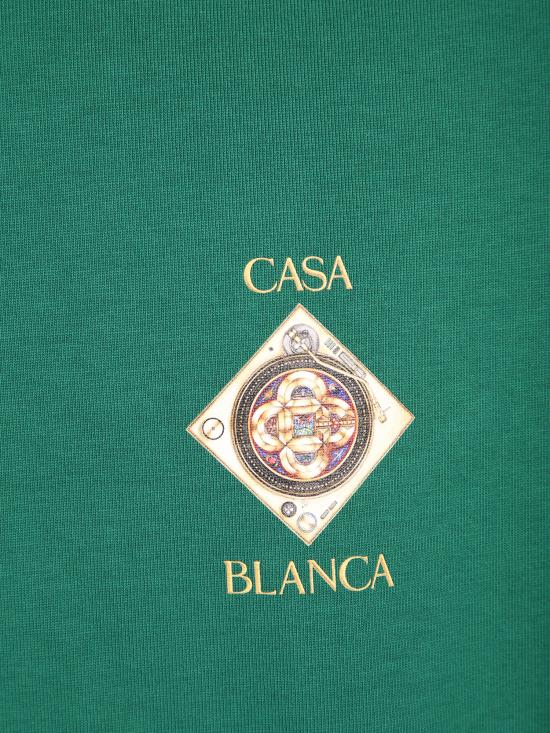 26SS 카사블랑카 반팔 티셔츠 MSS26JTS00 03 Green - CASABLANCA