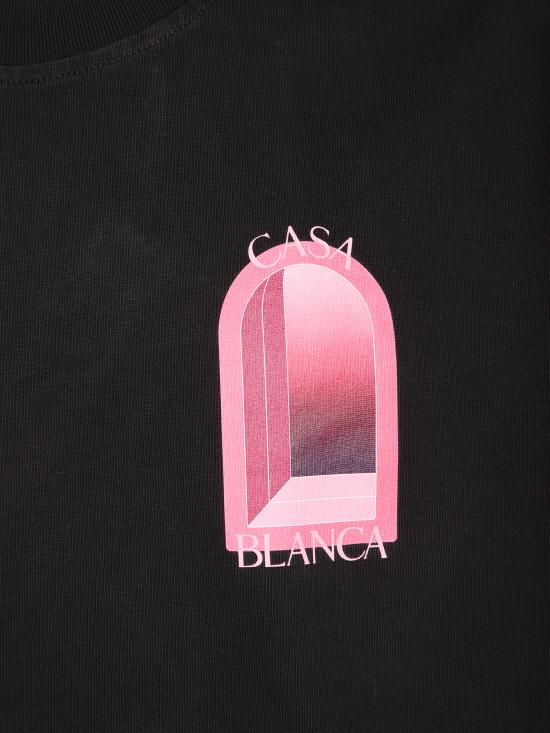 26SS 카사블랑카 반팔 티셔츠 MSS26JTS00 11 Black - CASABLANCA