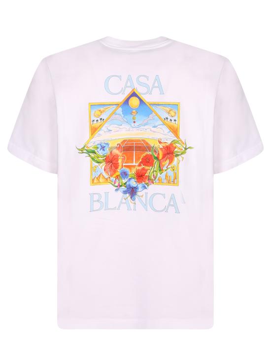 26SS 카사블랑카 반팔 티셔츠 MSS26JTS00 13 White - CASABLANCA