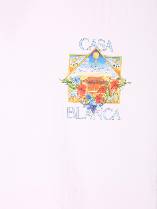 26SS 카사블랑카 반팔 티셔츠 MSS26JTS00 13 White - CASABLANCA