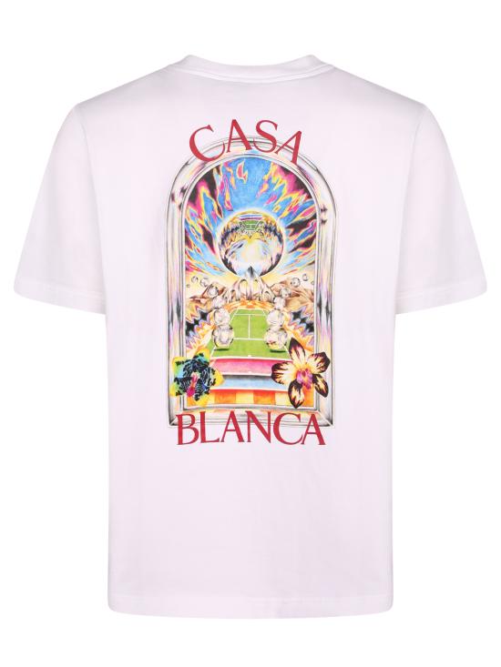 26SS 카사블랑카 반팔 티셔츠 MSS26JTS00 15 White - CASABLANCA