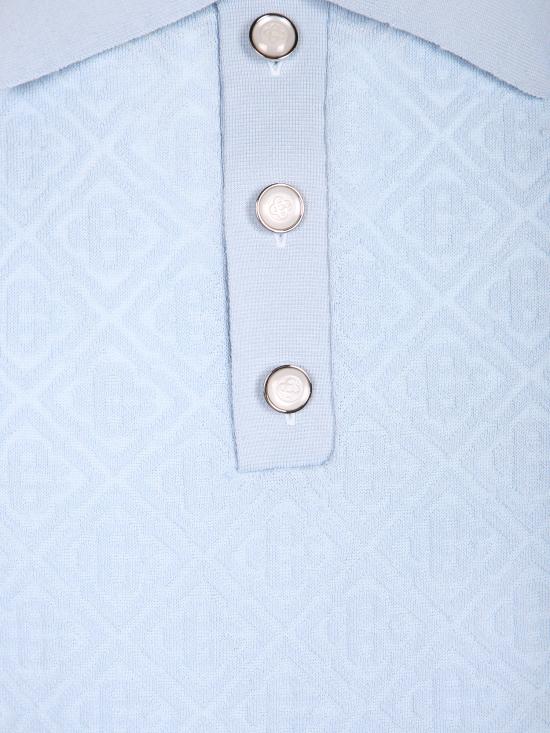 26SS 카사블랑카 폴로 티셔츠 MSS26KW129 5 02 Blue - CASABLANCA