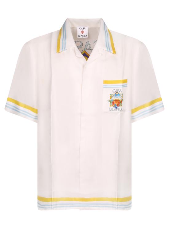 26SS 카사블랑카 반팔 셔츠 MSS26SH003 04 White