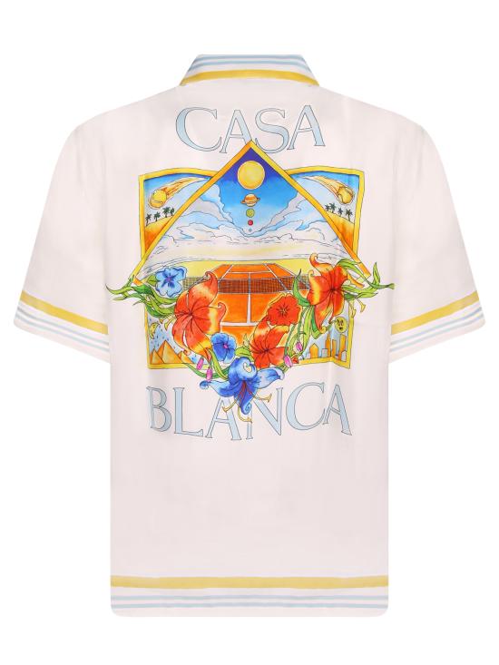 26SS 카사블랑카 반팔 셔츠 MSS26SH003 04 White - CASABLANCA