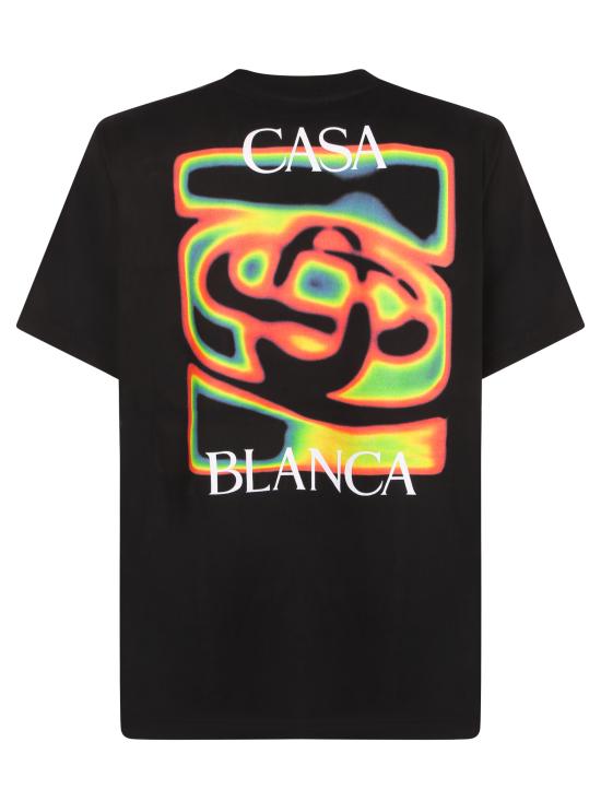 26SS 카사블랑카 반팔 티셔츠 MSP26JTS00 06 Black - CASABLANCA